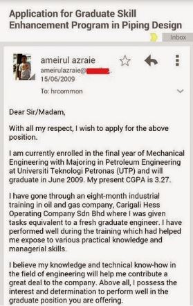 Cara Hantar Resume Melalui Gmail Resume Kreatif Kepada Lepasan Degree