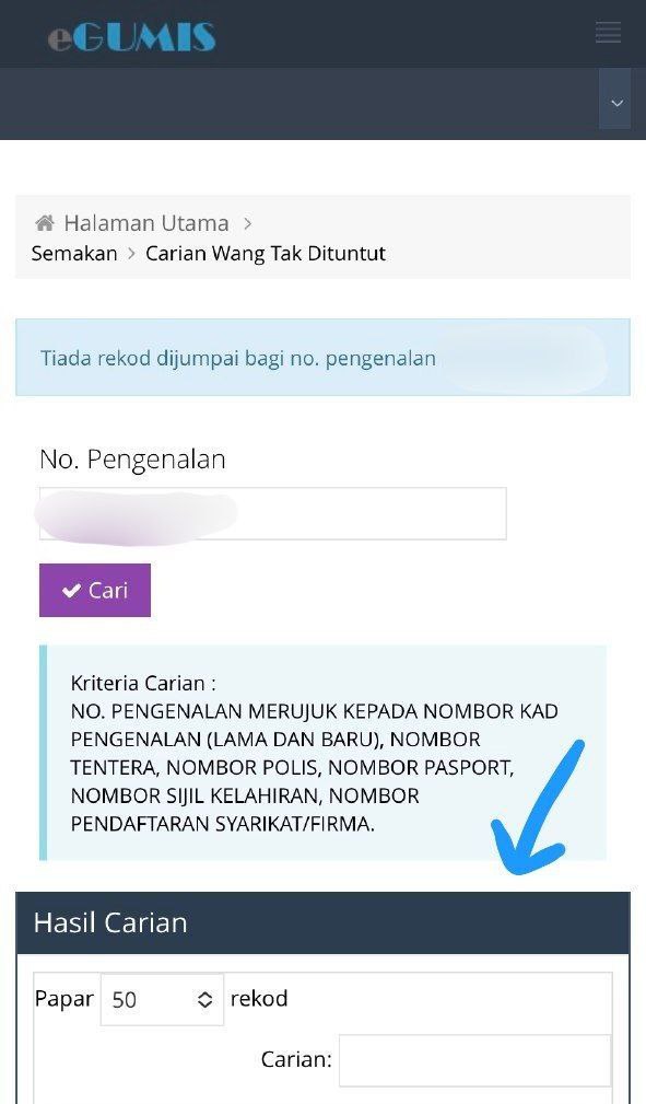 Cara Semak Wang Tak Dituntut Ada Lebih Bilion Tak Dituntut Oleh