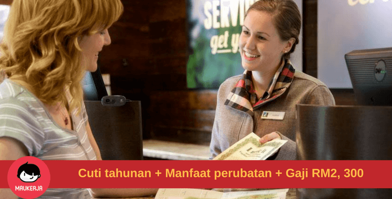 Tawaran Gaji RM2,300 Dan Pelbagai Elaun Lain Sebagai Guest Service Assistant Di Pullman Hotel
