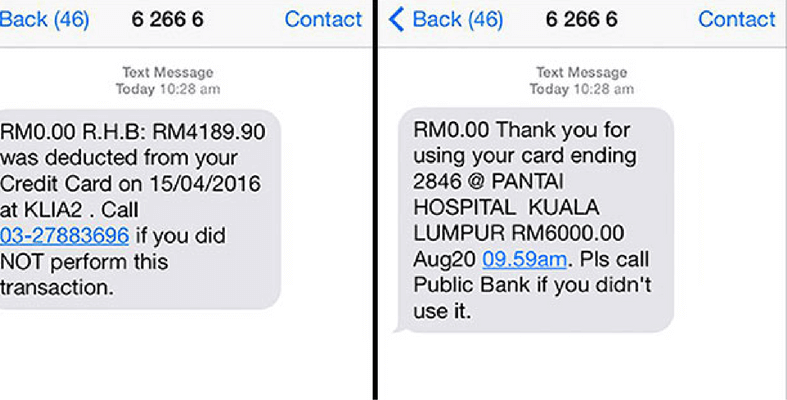 Cara Kenalpasti SMS Itu Scam & Original Daripada Bank Dengan Nombor Sama