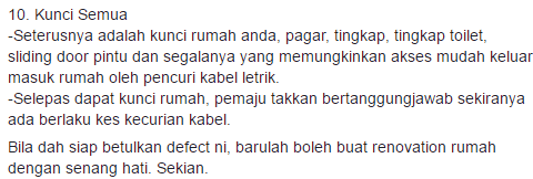 Bila Dapat je Kunci Rumah Baru Jangan Terus Duduk. Lakukan 