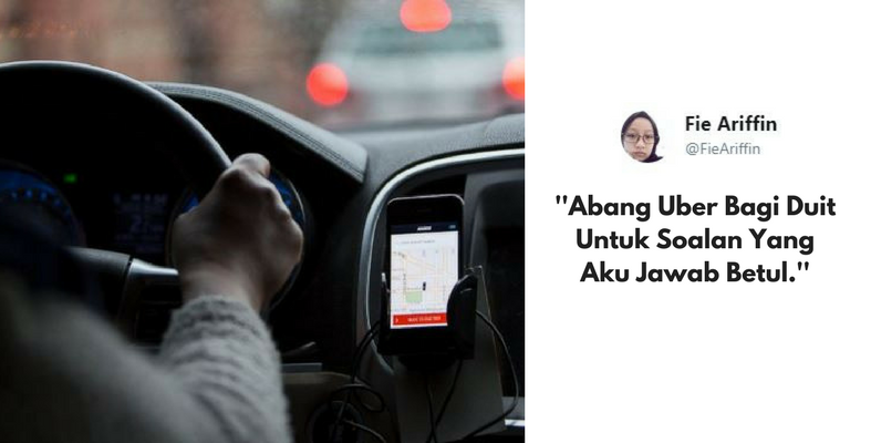 Penumpang Ini Kongsi Pengalaman Naik Uber 'Pemurah,' Dapat Duit Bila Jawab Soalan