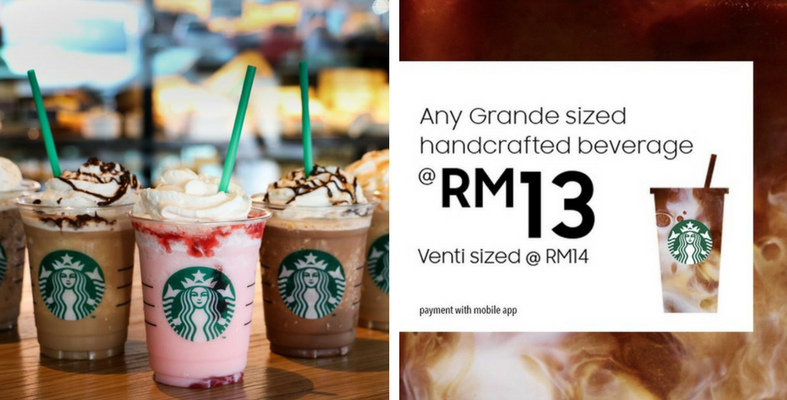 Arhhh Sudah, Starbucks Buat Promo Lagi Weh! Kali Ni Saiz Grande RM13 Sahaja