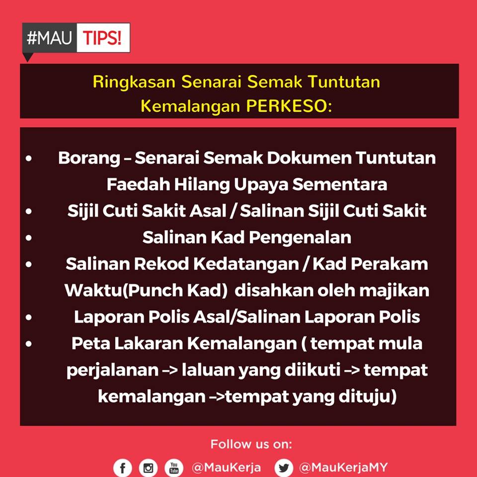 4 Cara Bagaimana Korang Nak Buat Tuntutan Kemalangan PERKESO