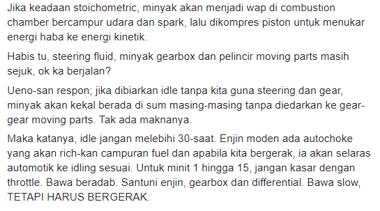 Perlu Ke Warm Up Enjin Kereta Pagi Pagi Pakar Bidang Automotif Ni Jelaskan Kenapa