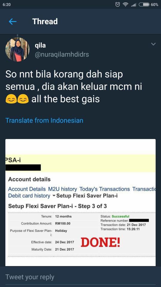 Rugi Siapa Tak Tahu Menabung Di Maybank2u, Siap Ada Tempoh 