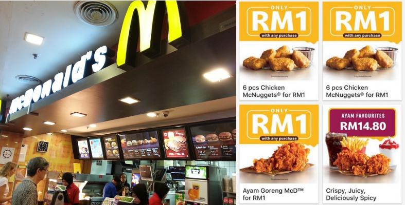 Jangan Lupa 'Redeem' Ayam Goreng McD Atau 6 Ketul Chicken McNuggets Harga RM1 Weh!