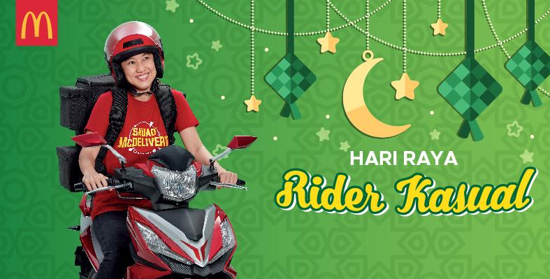 Raih 'Income' Masyuk, Jom Mohon 'Hari Raya - Rider Kasual' Di Sini! RM10 Setiap 'Order' & Sehari Cecah RM80++!