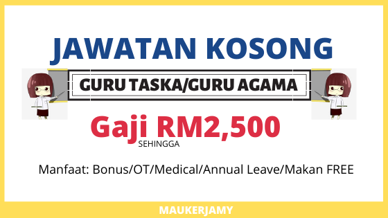 Last Call Jawatan Kosong Guru Taska Guru Agama Sekitar Kl Selangor Makanan Disediakan Kekosongan Terhad