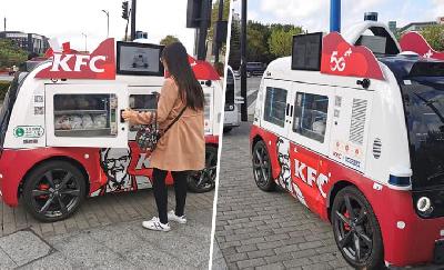 Food Truck  KFC Tanpa Pemandu, Curi Tumpuan Orang Ramai