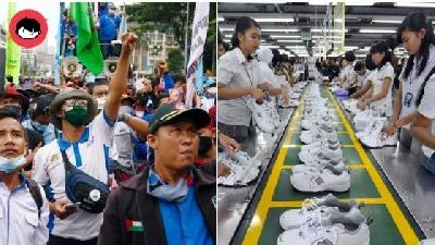 Pekerja Di Indonesia Lancar Mogok Tuntut Elaun Hari Raya Dibayar Penuh