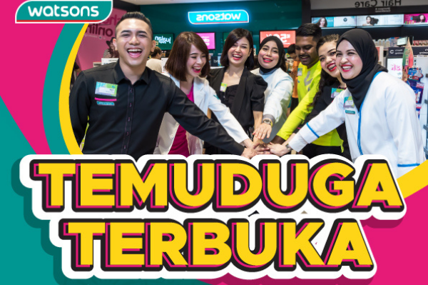 Peluang Kerja Bersama Watson Di Kawasan Selangor dan Putrajaya! 