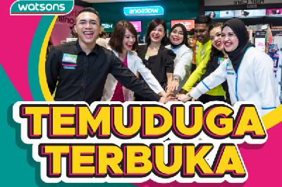 Peluang Kerja Bersama Watson Di Kawasan Selangor dan Putrajaya!