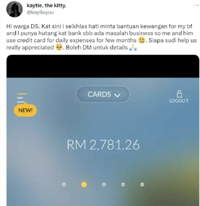 Pasangan Ini Minta Bantuan Netizen Untuk Langsaikan HUTANG Kad Kredit ! Ramai yang suruh cari KERJA dari minta bantuan!