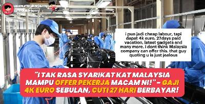"I tak rasa syarikat kat Malaysia mampu offer pekerja macam ni!" - Gaji 4k Euro Sebulan, Cuti 27 Hari Berbayar!