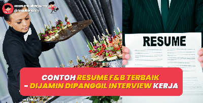Contoh Resume F&B Terbaik - Dijamin Dipanggil Interview Kerja