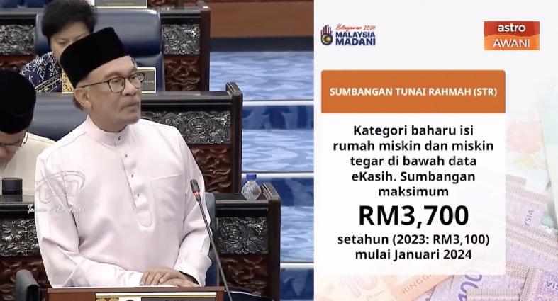 Bayaran STR Naik RM500! Permohonan Dibuka Pada November - Perdana Menteri Anwar Ibrahim