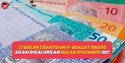 TERKINI: Bantuan E-Wallet RM100 Akan Disalurkan Bulan Disember Ini!
