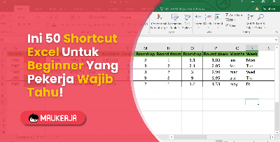50 Shortcut Excel Untuk Beginner!